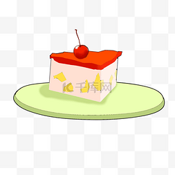 蛋糕盘子图片_彩色蛋糕美食元素