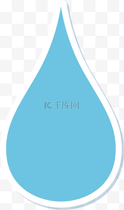 椭圆形矢量卡通风格收缩水滴