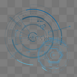 psd图片_科技感PSD透明底