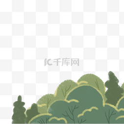 创意植物插图图片_春天植物灌木丛下载