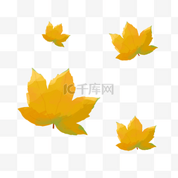 海报秋季背景图片_入秋秋季落叶枫叶水彩风