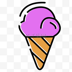 生日歌图片_冰淇淋蛋糕卡通免抠图