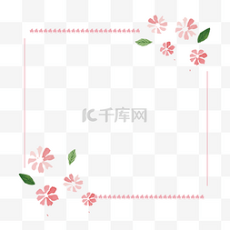 花朵促销素材图片_清新花朵粉色花卉边框