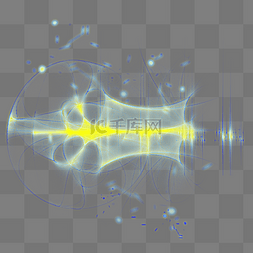 黄色炫酷光图片_彩色炫彩光效元素