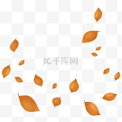 漂浮树叶图片_风吹散的落叶漂浮素材免费下载