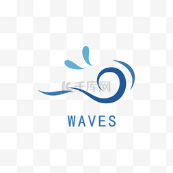 logo设计图片_蓝色海浪波浪曲线