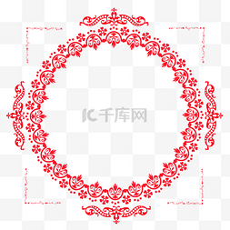 圆形古典装饰花纹图片_色花纹花边圆形装饰