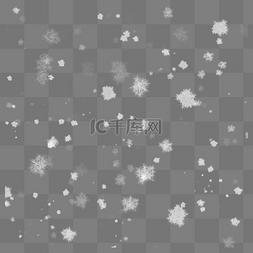 雪花免抠素材图片_冬季白色雪花插画海报免抠素材