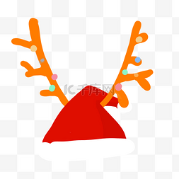 手绘圣诞帽图片_圣诞节红色的圣诞帽