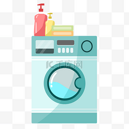 卡通扁平化洗衣机设计