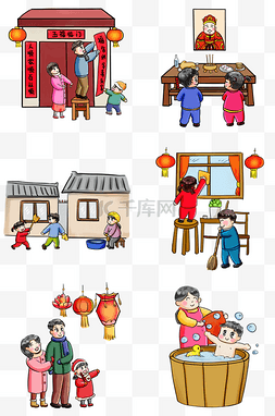 小年图片_2019新年过年系列卡通手绘Q版过小