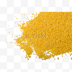 黄小米图片_一些小米散落在外的一些米