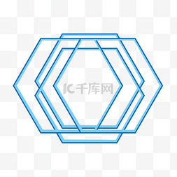 科技不规则图形多边形