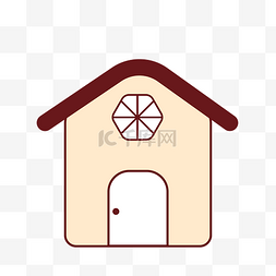 彩色扁平化圆角房屋建筑元素
