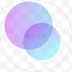 电商图片_蓝紫色科技风边框线条电商免抠PSD