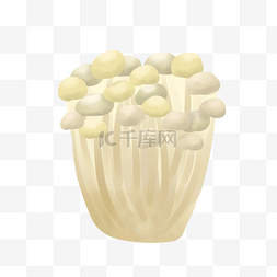 png格式美食金针菇图案