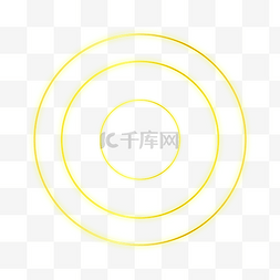 金色图片_发光的圆环