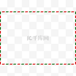 缝线拼接图片_圣诞节红绿拼接框架