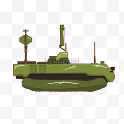 坦克卡通图片_卡通指挥坦克 