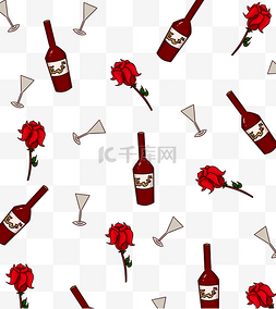 红酒logo图片_红色的红酒底纹插画