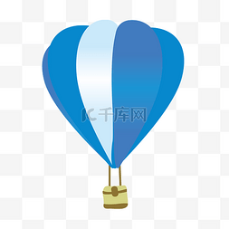 项目-图片_一只蓝白相间的氢气球