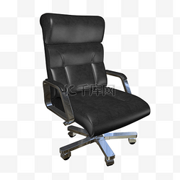 真皮座垫图片_真皮不锈钢高级老板椅
