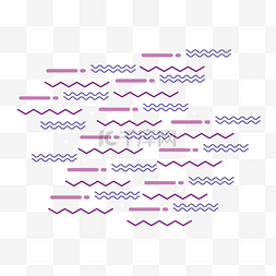 创意抽象孟菲斯装饰图案PNG