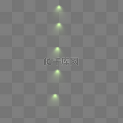 镜头光灯光图片_绿色矢量灯光元素