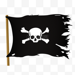 卡通海盗旗子设计