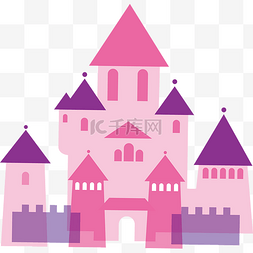 梦幻城堡元素图片_卡通矢量城堡儿童