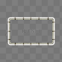 电商双11素材图片_电商C4D立体霓虹灯几何图形发光灯