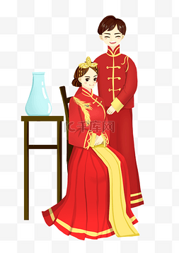 中式中国风婚礼图片_中国风婚礼艺术照人物