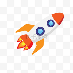 界面设计图片_外星元素火箭PNG