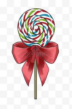 水果糖手绘图片_手绘炫彩的糖果插画