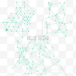 技术路线图片_抽象线条的技术要素