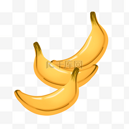 标准田字格图片_水彩风格手绘三只香蕉