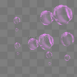 气泡透明泡泡元素