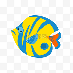 小鱼可爱卡通图片_卡通手绘海洋生物的鱼