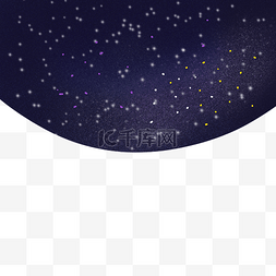 蓝色闪耀星空