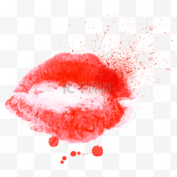 接吻情人节图片_亲吻情人节红色嘴唇
