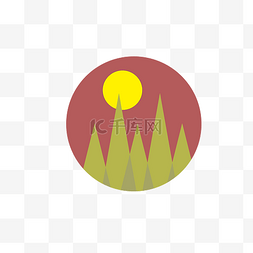 招商logo图片_山脉与太阳素材图