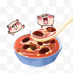 创意美食海报图片图片_美食主题创意卡通插画