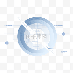 人工智能大图图片_科技感大数据装饰人工智能几何圆