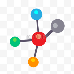 网页图片_原子模型矢量插画PNG免抠