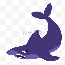 大白鲨插画图片_手绘鲨鱼PSD源文件