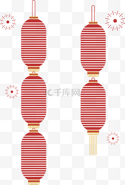 元旦背景图片_2019新年元宵节剪纸风红色灯笼春