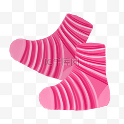 粉红色袜子矢量图