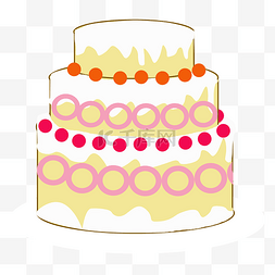 三层奶油浆果豪华生日大蛋糕