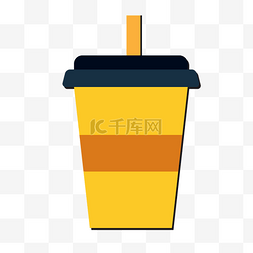 奶茶饮料包装矢量插画PNG