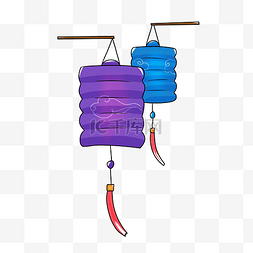 欢度海报图片_中秋晚会灯笼手绘插画